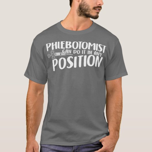 Phlebotomistische Positie Phlebotometechnicus T-shirt (Voorkant)