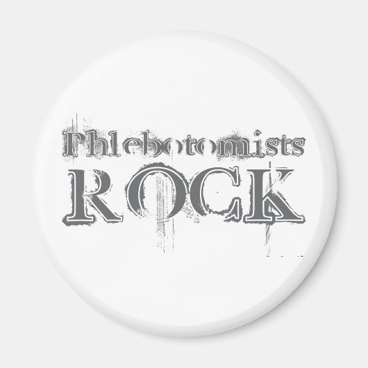 Phlebotomists Rock Magneet (Voorkant)