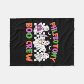 Phlebotomy Boo Crew Phlebotomist Halloween kostuum Fleece Deken (Voorkant (Horizontaal))