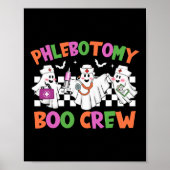 Phlebotomy Boo Crew Phlebotomist Halloween kostuum Poster (Voorkant)