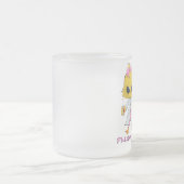 Phlebotomy Chick 10 oz Frosted Glass Coffee Mok (Center)