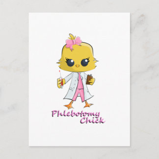 Phlebotomy Chick Briefkaart