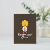 Phlebotomy Chick Briefkaart (Staand voorkant)
