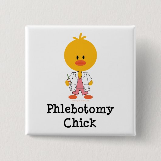 Phlebotomy Chick Button (Voorkant)