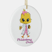 Phlebotomy Chick Keramisch Ornament (Rechts)