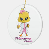 Phlebotomy Chick Keramisch Ornament (Links)