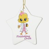 Phlebotomy Chick Keramisch Ornament (Links)