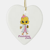 Phlebotomy Chick Keramisch Ornament (Rechts)