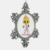 Phlebotomy Chick Snowflake Ornament (Links)