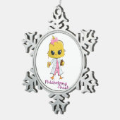 Phlebotomy Chick Snowflake Ornament (Rechts)