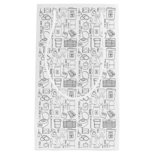 Phlebotomy Geschenktas, Lab Tech geschenktas Klein Cadeauzakje (Voorkant)