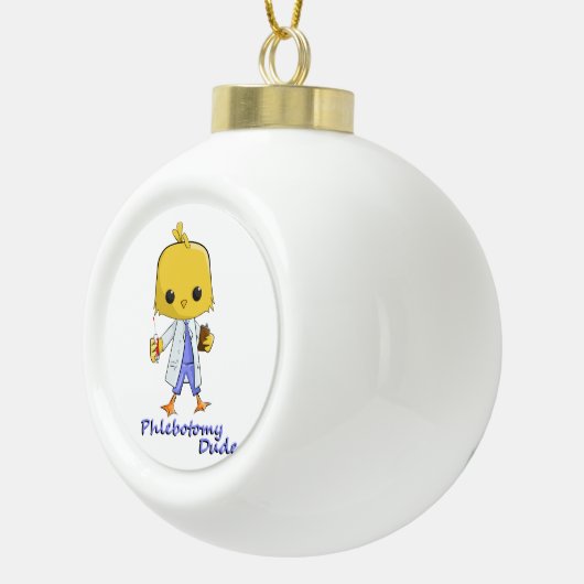 Phlebotomy Kerst Keramische Bal Ornament (Rechts)