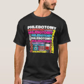 Phlebotomy Phlebotomist Tech Blood Technician T-shirt (Voorkant)
