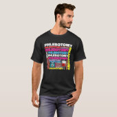 Phlebotomy Phlebotomist Tech Blood Technician T-shirt (Voorkant volledig)