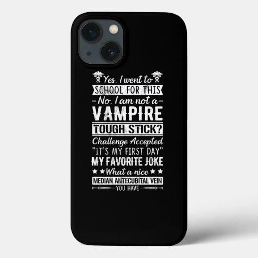 Phlebotomy S Phlebotomist Vampire  Case-Mate iPhone Case (Achterkant)