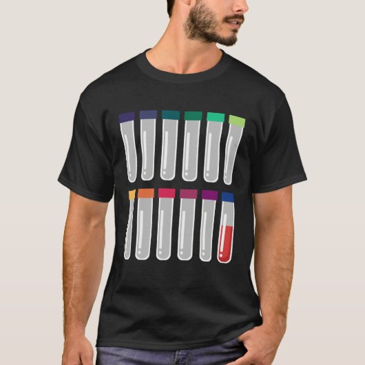 Phlebotomy Test Tube Laboratory Doctor for Phlebot T-shirt (Voorkant)