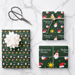 Phlippines Filipino Maligayang Pasko Inpakpapier Vel