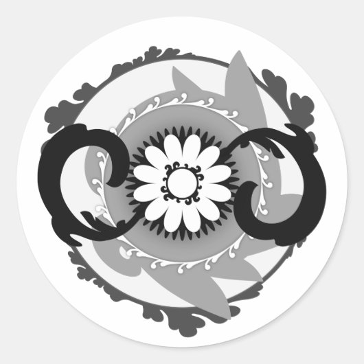 Phlowery Ronde Sticker (Voorkant)