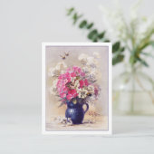 Phlox en Euphorbia door de Longpre Briefkaart (Staand voorkant)