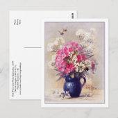 Phlox en Euphorbia door de Longpre Briefkaart (Voorkant / Achterkant)