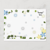 Phlox Floral Briefkaart (Achterkant)