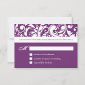 Phlox-reactiekaarten - RSVP 3,5-inch x 5-inch (Achterkant)