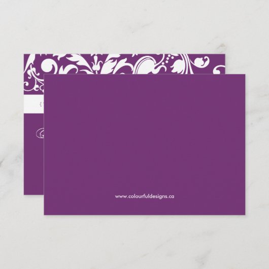 Phlox-reactiekaarten - RSVP 3,5-inch x 5-inch (Voorkant / Achterkant)