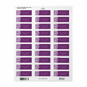 Phlox RSVP-Adresetiketten Etiket (Full Sheet)