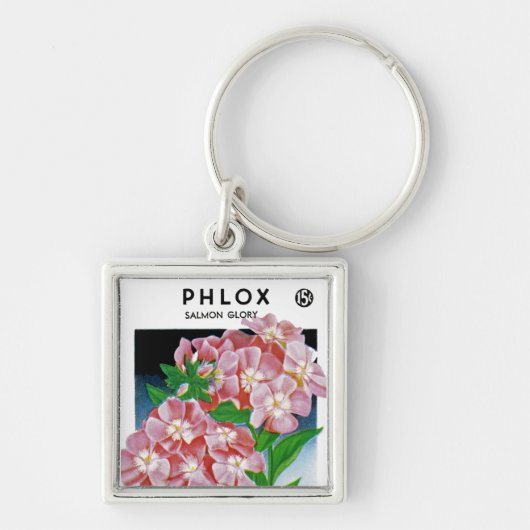 Phlox Salmon Glory Sleutelhanger (Voorkant)