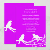 Phlox Tortelduifjes Weddings Gepersonaliseerd Uitn Kaart (Voorkant / Achterkant)