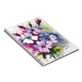 Phlox - Waterverf bloemen Notitieboek (Rechterzijde)