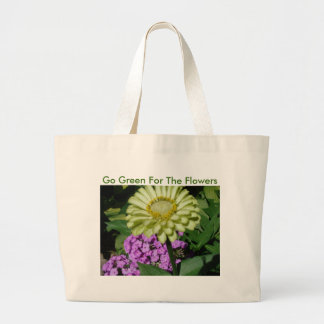 Phlox&Zinnia, ga groen voor de bloemen Grote Tote Bag