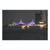 Phnom Penh By Night Foto Afdruk (Voorkant)