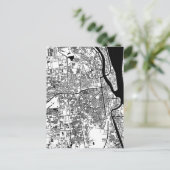 Phnom Penh Cambodia City Map Briefkaart (Staand voorkant)