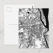 Phnom Penh Cambodia City Map Briefkaart (Voorkant / Achterkant)