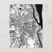 Phnom Penh Cambodia City Map Briefkaart (Voorkant)