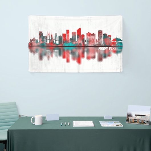 Phnom Penh Cambodia Skyline Spandoek (Beurs)