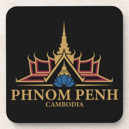 Phnom Penh Cambodia Southeast Asia Bier Onderzetter (Voorkant)