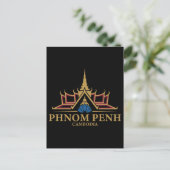 Phnom Penh Cambodia Southeast Asia Briefkaart (Staand voorkant)
