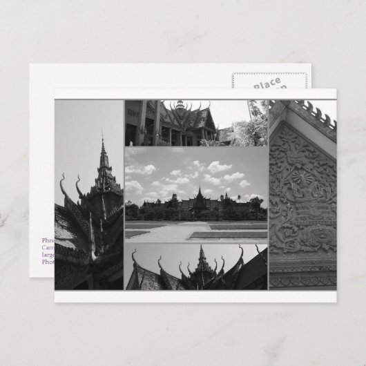 Phnom Penh, Cambodja Briefkaart (Voorkant / Achterkant)