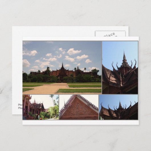 Phnom Penh, Cambodja Briefkaart (Voorkant / Achterkant)