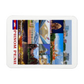 Phnom Penh - Cambodja - Mosaic - Magnet Magneet (Horizontaal)