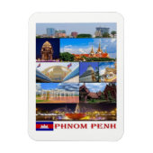 Phnom Penh - Cambodja - Mosaic - Magnet Magneet (Verticaal)