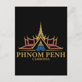 Phnom Penh Cambodja Zuidoost-Azië Briefkaart