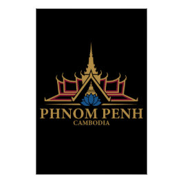 Phnom Penh Cambodja Zuidoost-Azië Perfect Poster