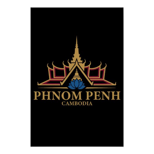 Phnom Penh Cambodja Zuidoost-Azië Perfect Poster (Voorkant)