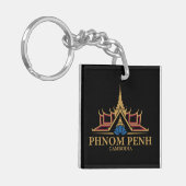 Phnom Penh Cambodja Zuidoost-Azië Sleutelhanger (Voorkant Links)