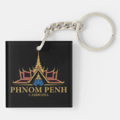Phnom Penh Cambodja Zuidoost-Azië Sleutelhanger (Achterkant)