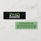 pho bowls punkkaart klantenkaartje (Voorkant / Achterkant)