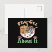 Pho-get er Maar Over Die Leuke Vietnamese Pho Soep Briefkaart (Voorkant / Achterkant)